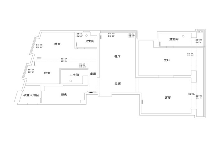 欧式 田园 混搭 二居 别墅 旧房改造 户型图图片来自北京实创装饰在旭辉御府240平米欧式四居的分享