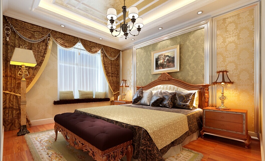 简约 欧式 三居 白领 收纳 80后 小资 卧室图片来自实创装饰百灵在百泉家园140㎡欧式风格三居室的分享