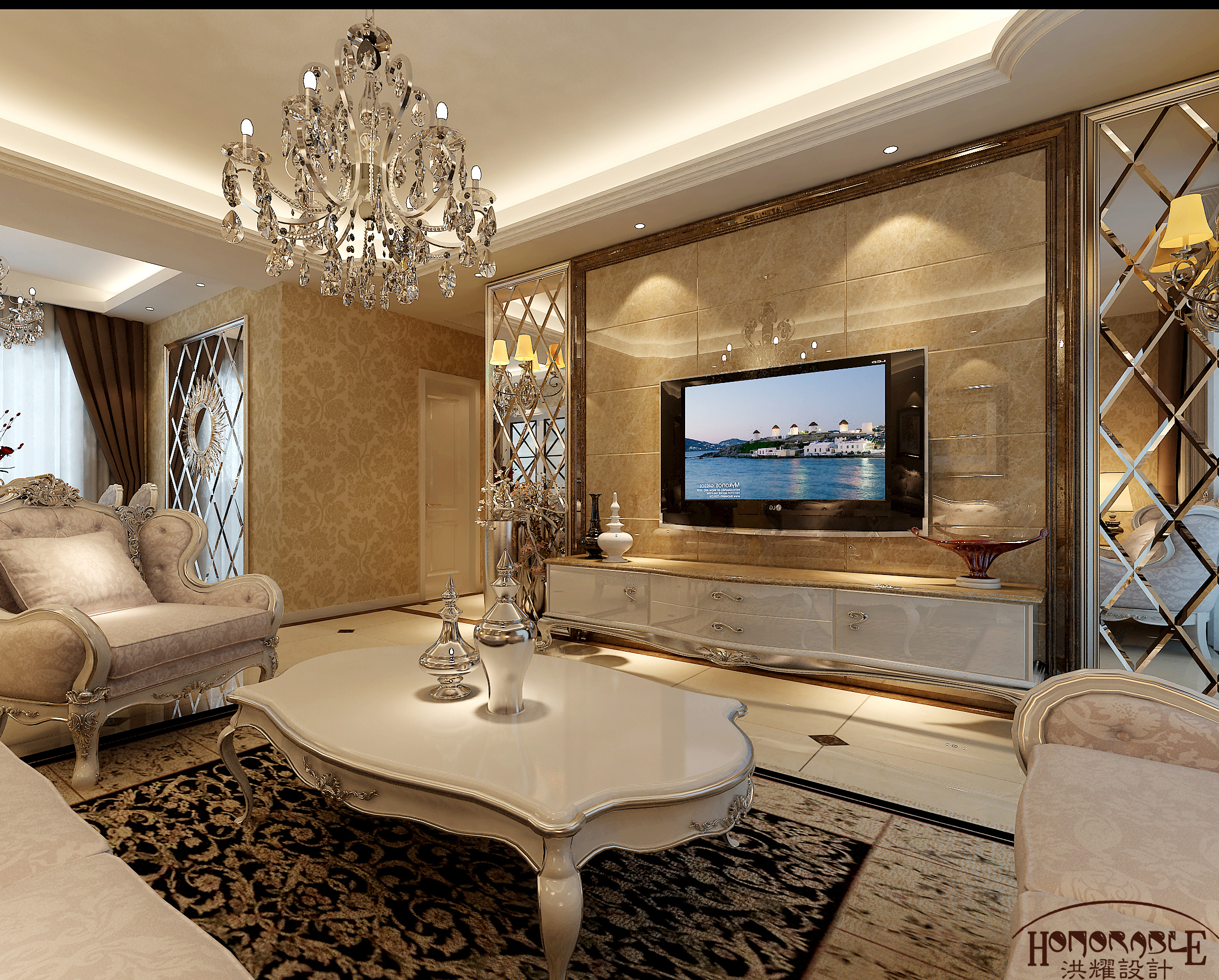 简约 欧式 三居 白领 实创装饰 客厅图片来自武汉实创装饰在融科天城简欧风格的分享