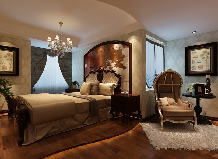 简约 混搭 英式 二居 卧室图片来自北京实创装饰在石景山区融景城华丽英式古典的分享