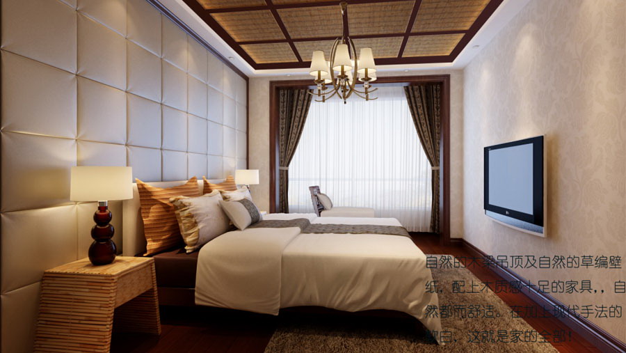 密云小区 三居室 东南亚风格 高度国际 z装饰设计 卧室图片来自高度国际装饰宋增会在180㎡三居室 东南亚风格的分享
