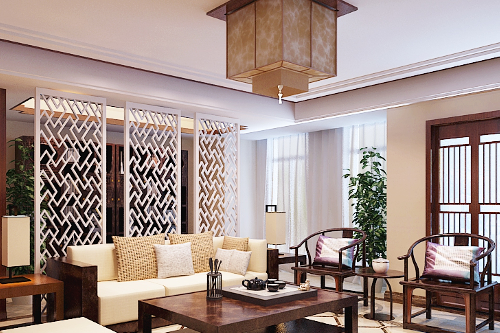 别墅 中式 客厅图片来自石家庄业之峰装饰在天山新公爵简中风格240平米的分享