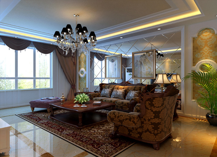 简约 欧式 二居 混搭 客厅图片来自北京实创装饰在160平米英式精美大宅的分享