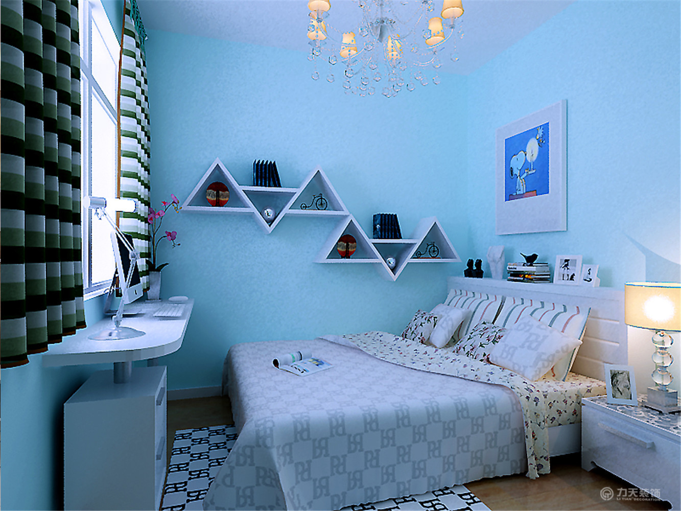 简约 二居 白领 收纳 80后 小资 卧室图片来自阳光力天装饰在南益名仕华庭-120㎡-现代简约的分享
