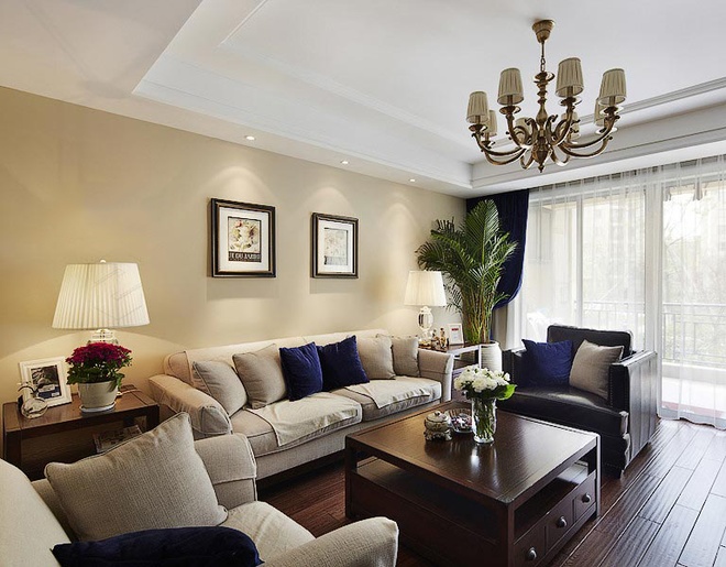 美式 三居 客厅图片来自合建装饰李世超在103平美式三室两厅的分享