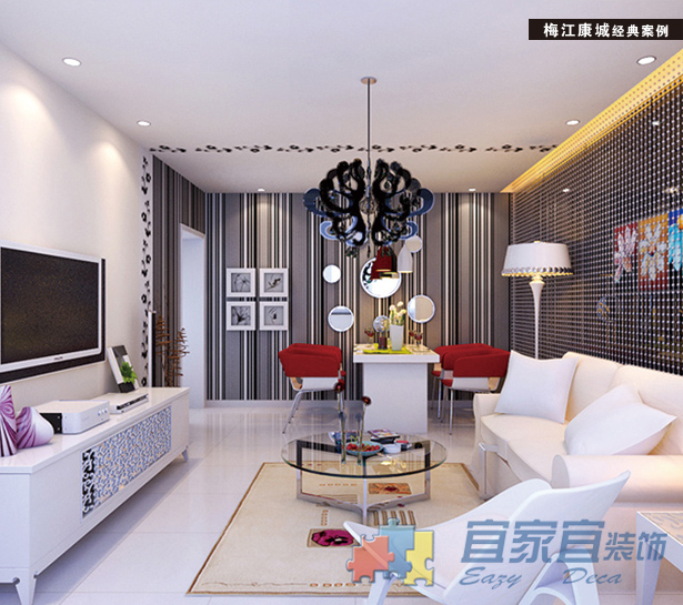 简约 二居 收纳 小资 客厅图片来自天津宜家宜装饰在梅江康城的分享