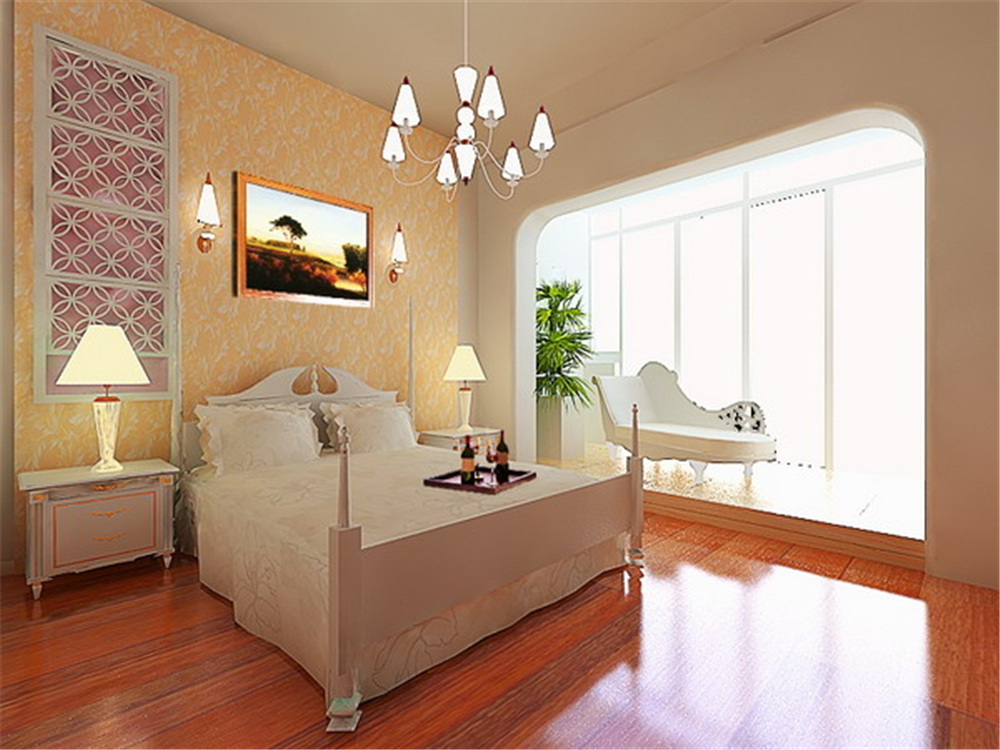 混搭 别墅 白领 小资 收纳 卧室图片来自实创装饰完美家装在明快的直线条勾勒清爽空间的分享