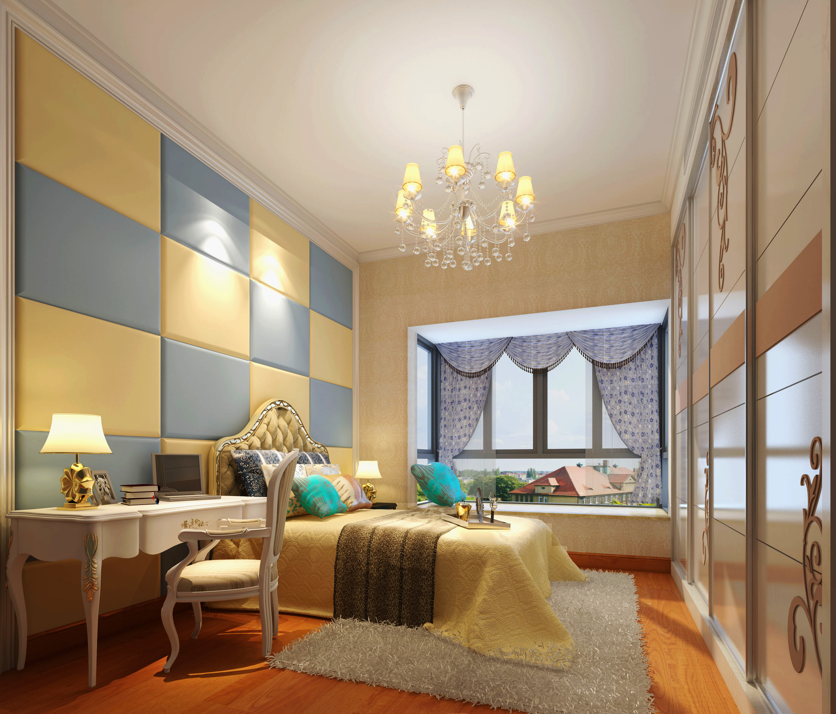 卧室图片来自深圳市浩天装饰在梅花新园的分享