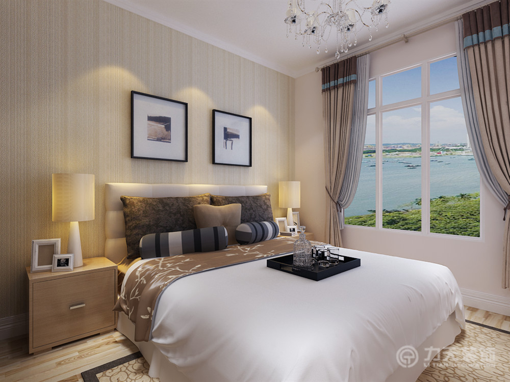 简约 三居 收纳 白领 80后 小资 卧室图片来自阳光力天装饰在北宁湾-91㎡-现代简约的分享