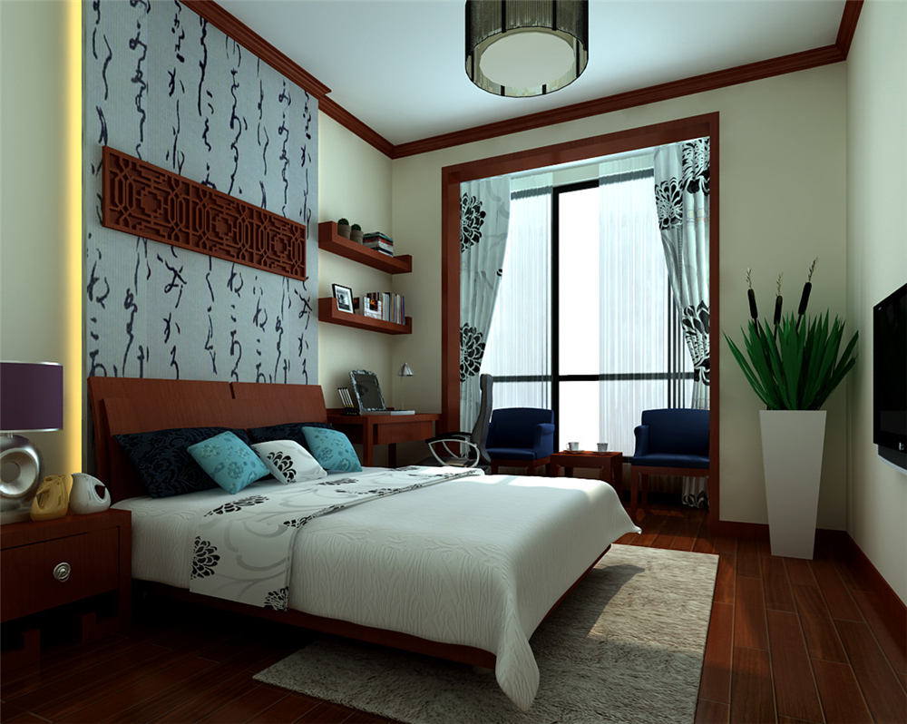 混搭 收纳 白领 小资 卧室图片来自实创装饰完美家装在线条色彩造 凸现设计特色的分享