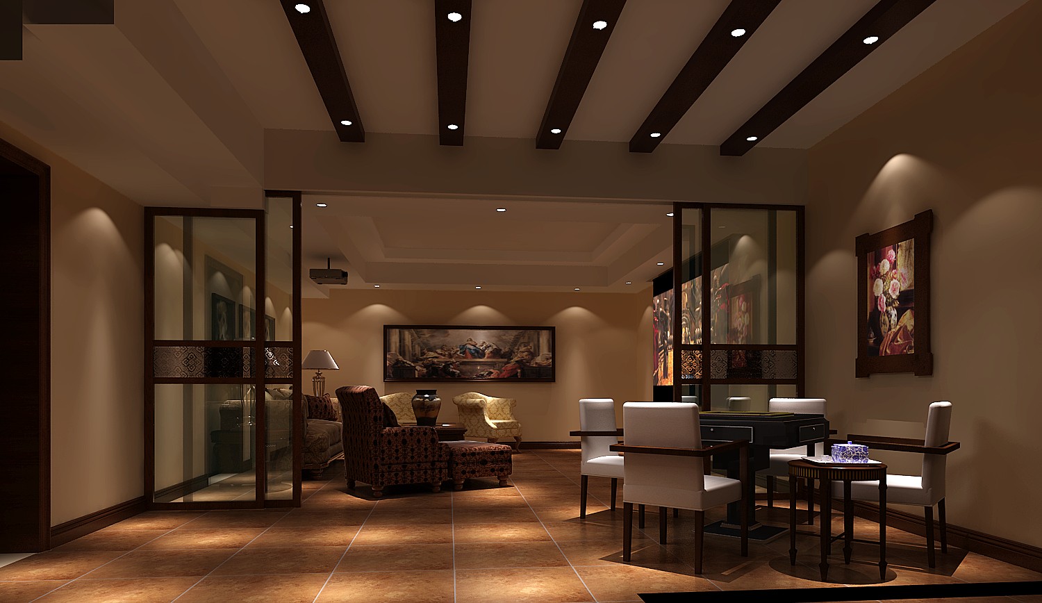 金隅翡丽 高度国际 别墅 美式 客厅图片来自凌军在金隅翡丽美式别墅设计的分享