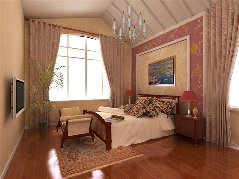 混搭 别墅 白领 小资 收纳 卧室图片来自实创装饰完美家装在明快的直线条勾勒清爽空间的分享