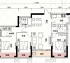 融科天城119平三居室装修设计--13万打造现代欧式温馨家