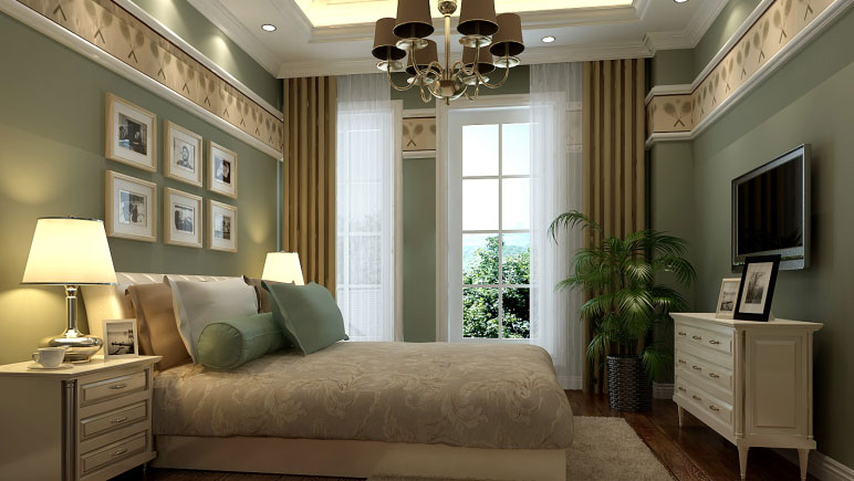 简约 欧式 高度国际 装修 设计 四居 卧室图片来自用户524527896在8万元低调奢华的分享
