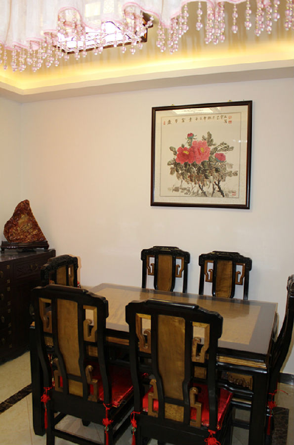 中式风格 二居室 高度国际 装饰设计 高度希文 餐厅图片来自高度国际装饰宋增会在门头沟通梧桐苑7号院 中式风格的分享