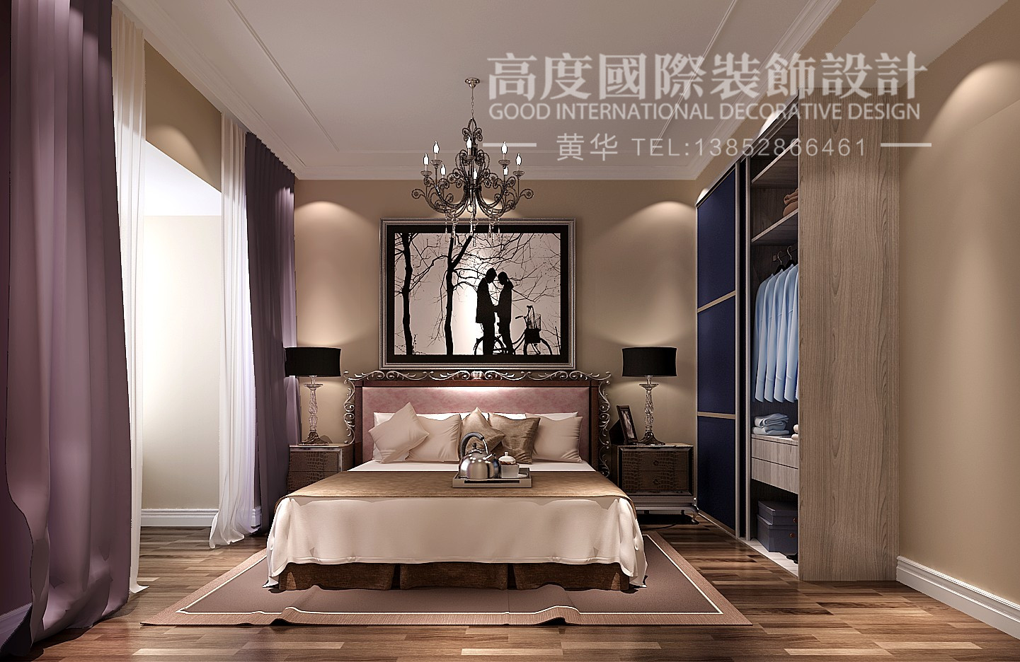 简约 二居 别墅 高度国际 旧房改造 卧室图片来自高度国际装饰华华在润泽公馆的分享