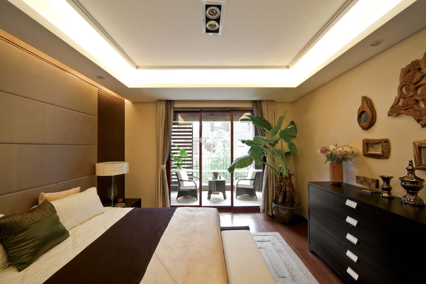 新中式 别墅 卧室图片来自东易力天装饰公司在优雅大气的分享