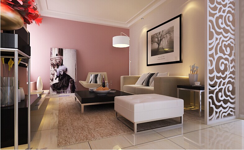 沙发背景墙 客厅图片来自大业美家装饰在锦艺国际华都90平现代简约风格的分享