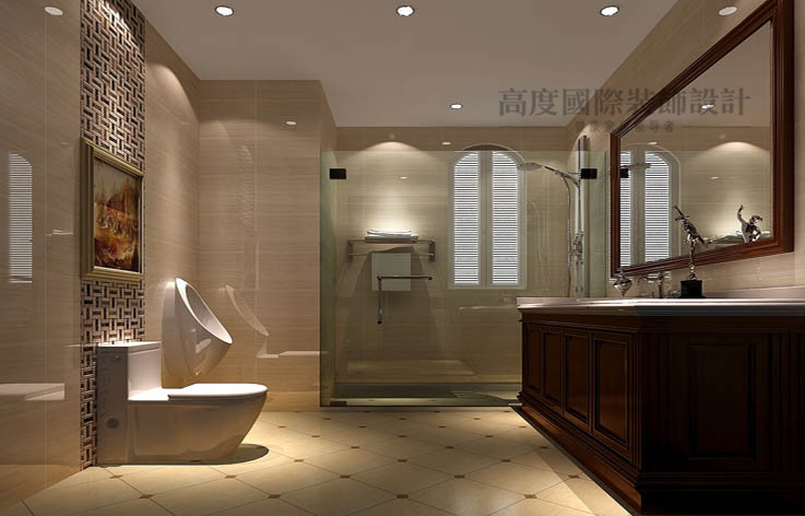 欧式 公寓 卫生间图片来自高度国际设计装饰在御翠尚府240㎡欧式风格的分享