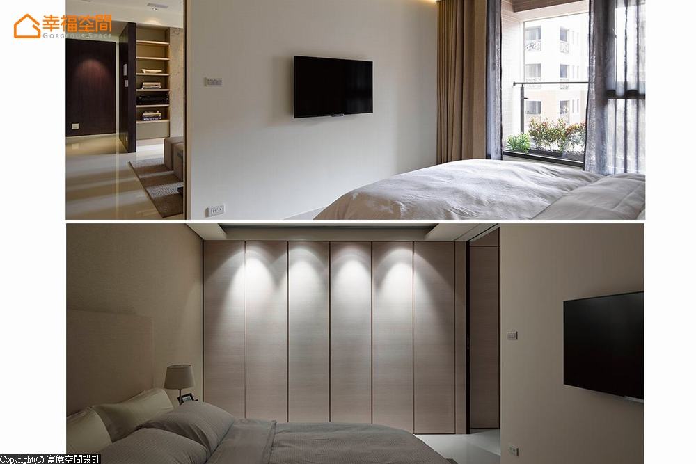 简约 二居 现代 卧室图片来自幸福空间在休闲感完美融合  205平乐活居所的分享