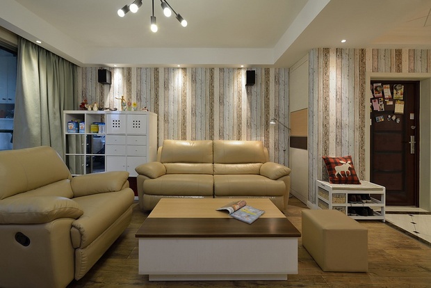 现代 三居 客厅图片来自合建装饰李世超在127平现代清新三居室的分享