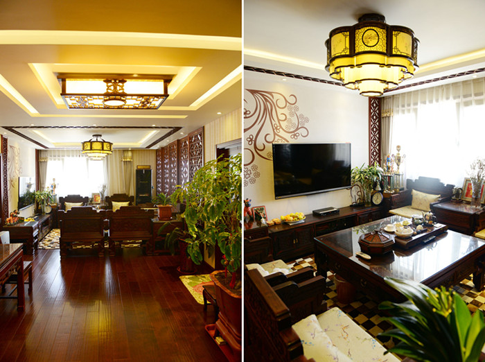丽泽景园 三居室 中式风格 高度国际 装修设计 客厅图片来自高度国际装饰宋增会在110平米 丽泽景园 中式的分享