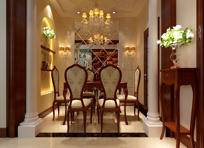 欧式 别墅 奢华 舒适 实创装饰 餐厅图片来自武汉实创装饰在浪漫舒适的别墅生活尽显欧式奢华的分享