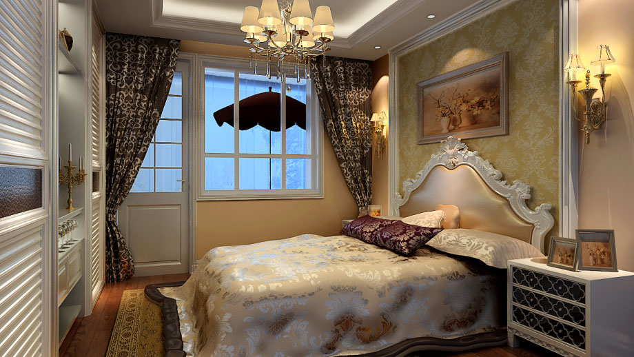 欧式 四居 高度国际 装修 设计 卧室图片来自用户524527896在奢华欧式孔雀城的分享