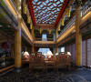 名雕丹迪别墅设计，熙龙湾顶级私人会所客厅：设计师以中国独有的“龙”文化为主题，用皇式的气度来定位整个空间格调。