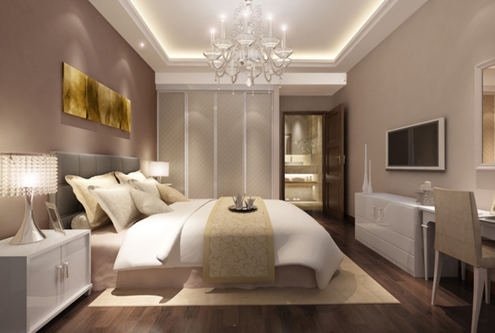 简约 三居 卧室图片来自实创装饰上海公司在三居室现代简约风格装修的分享