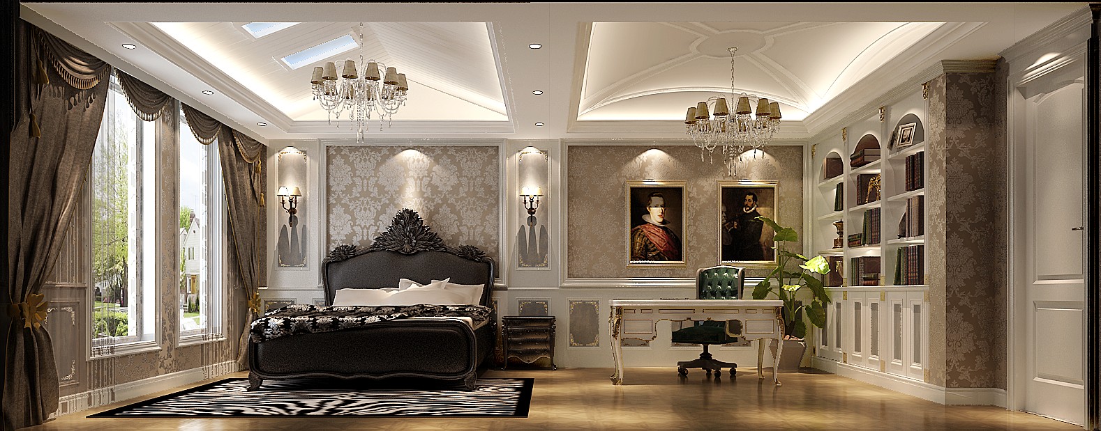 高度国际 别墅 法式 卧室图片来自高度国际在21.1w打造优雅高贵范旭辉御府的分享