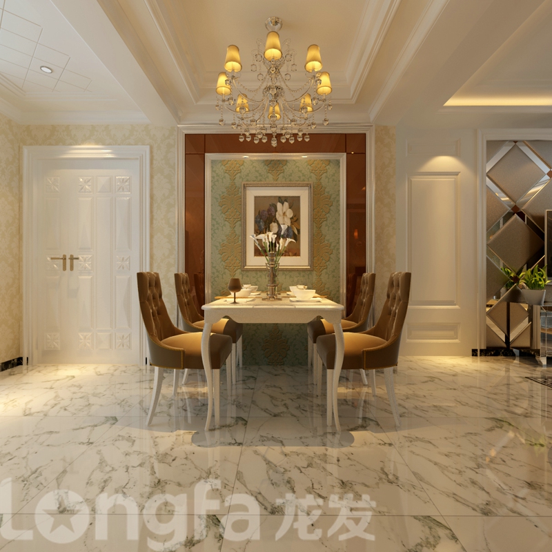 欧式 四室 白领 收纳 80后 小资 餐厅图片来自北京龙发装石家庄分公司在国仕山158平欧式案例的分享