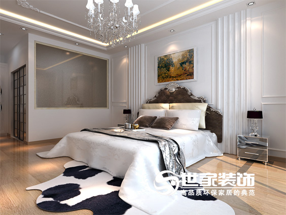欧式 简约 卧室图片来自北京世家装饰工程有限公司在汇锦庄园140m的分享