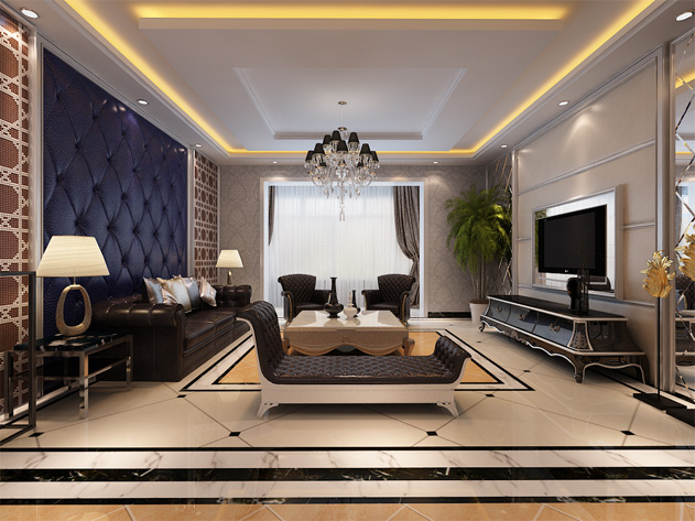 欧式 简约 客厅图片来自北京世家装饰工程有限公司在汇锦庄园140m的分享