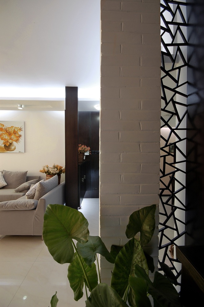 客厅图片来自家装大管家在100平简洁明亮新中式风格3居的分享