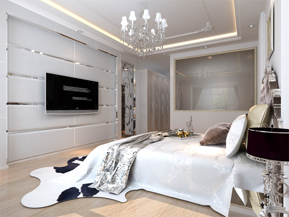 欧式 简约 卧室图片来自北京世家装饰工程有限公司在汇锦庄园140m的分享