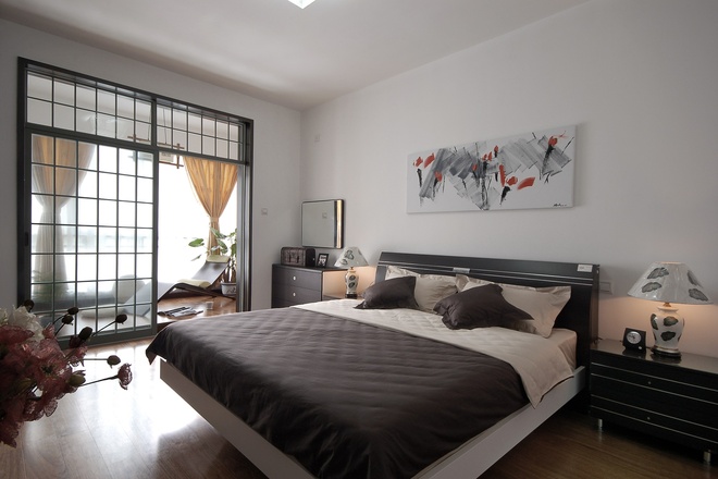 卧室图片来自家装大管家在100平简洁明亮新中式风格3居的分享