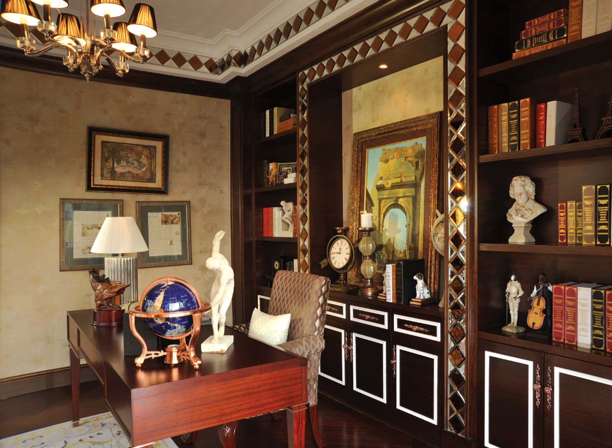 别墅 法式 书房图片来自石俊全在法式橡树庄园别墅 爵士魅影的分享