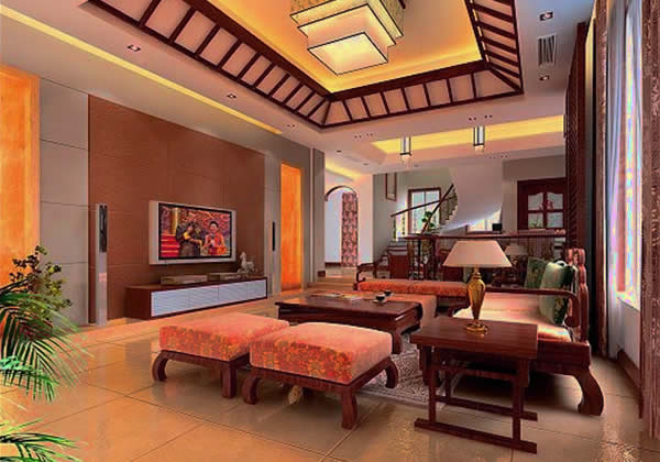 现代中式 高度国际 装修设计 三居 别墅 二居 卧室 客厅 厨房图片来自高度国际装饰宋增会在现代中式 别墅的分享