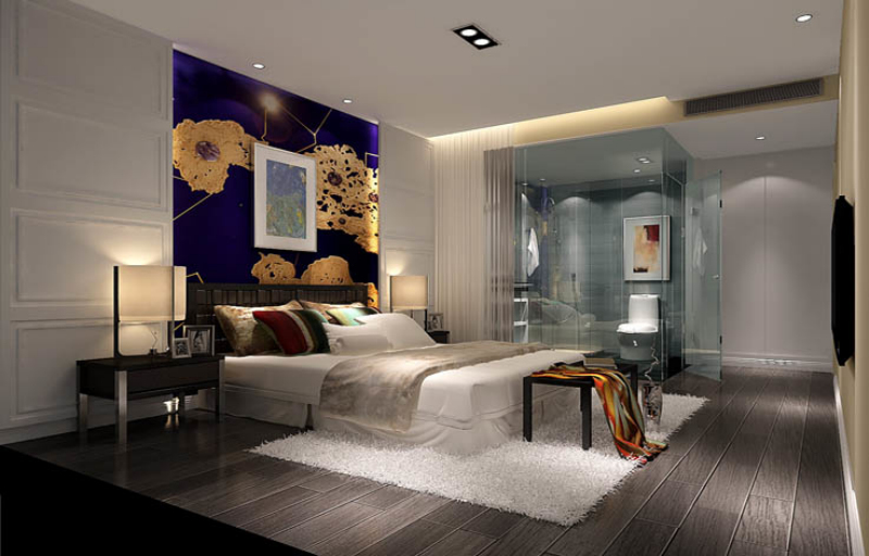 简约 卧室图片来自高度国际设计装饰在西山壹号院200㎡简约中式风格的分享