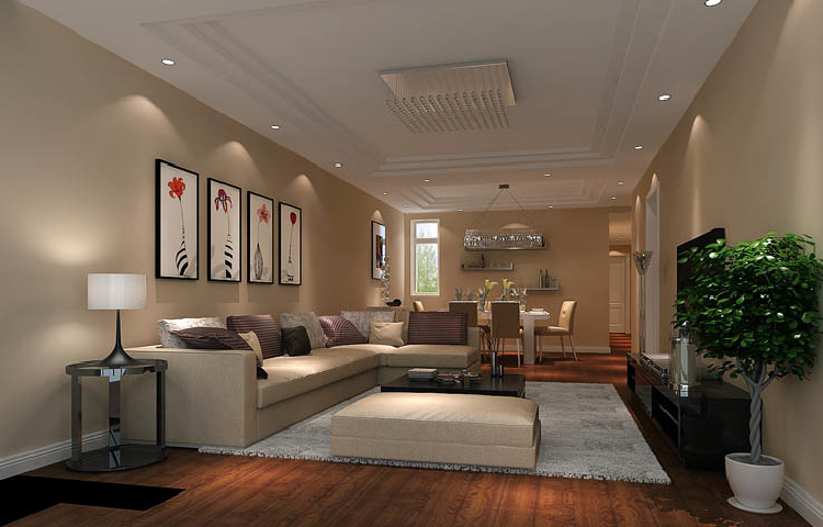 简约 欧式 三居 客厅图片来自高度国际设计装饰在四合上院152㎡简约欧式风格的分享