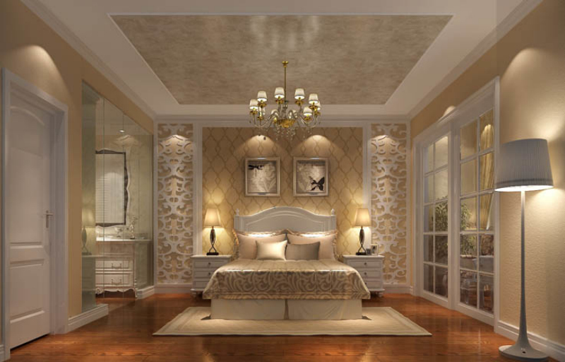 简约 欧式 别墅 卧室图片来自高度国际设计装饰在天鹅堡270㎡简约欧式风格的分享