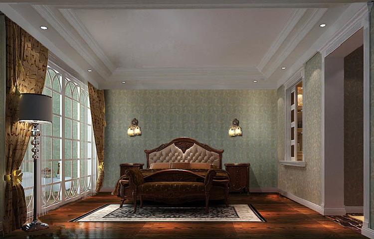 美式 古典 卧室图片来自高度国际设计装饰在西山壹号院277㎡美式风格的分享