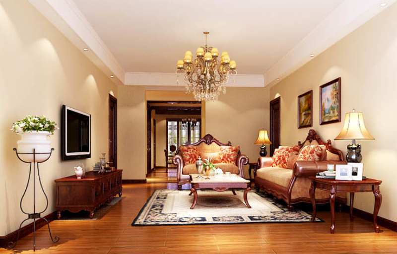 简约 中式 客厅图片来自高度国际设计装饰在西山壹号院200㎡简约中式风格的分享