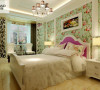 卧室：选材上以浅色系壁纸为主色调，营造温馨的卧室环境。