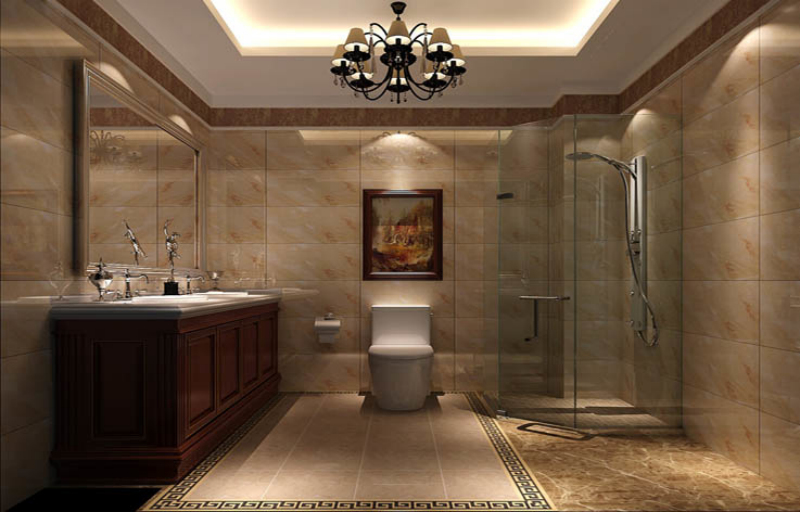 中式 三居 卫生间图片来自高度国际设计装饰在四合上院145㎡新中式风格的分享