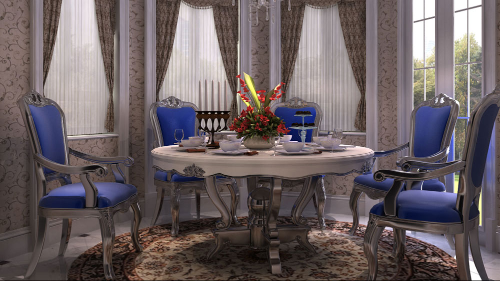 长春法式 别墅 法式风格 高度国际 装修设计 餐厅图片来自高度国际装饰宋增会在长春法式别墅 500㎡的分享