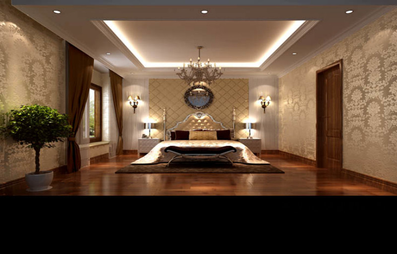 欧式 新古典 别墅 卧室图片来自高度国际设计装饰在中海尚湖世家240㎡欧式新古典的分享