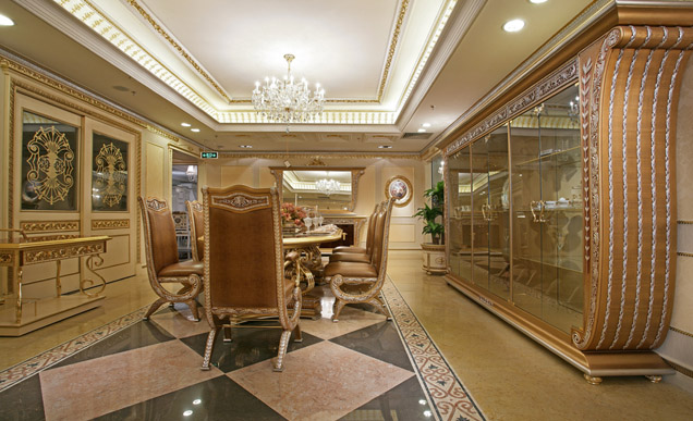 欧式 别墅 收纳 餐厅图片来自bjsdgjzs在【尚都国际装饰】香山清琴设计的分享