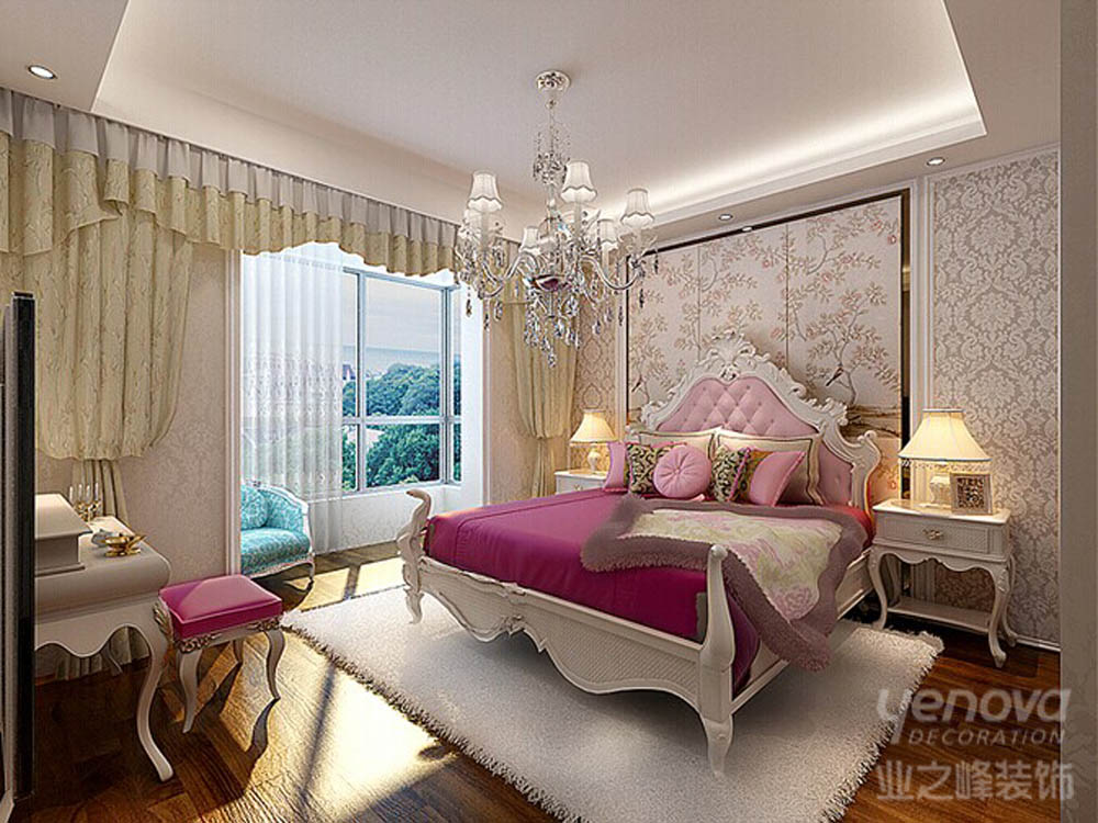 新古典 和平时光 卧室图片来自天津业之峰装饰在和平时光150平三室新古典风格的分享